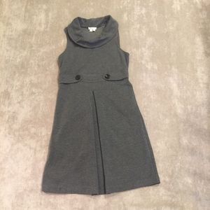 Sleveless, turtleneck fit and flare dress